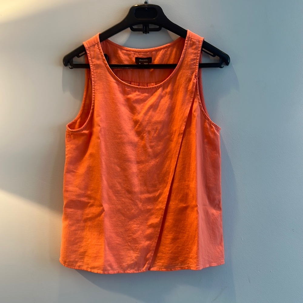 Theory Orange Sleeveless Top Size P